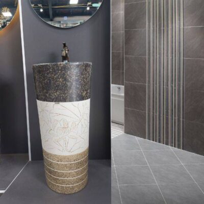 Chậu Lavabo Liền Chân CLC04