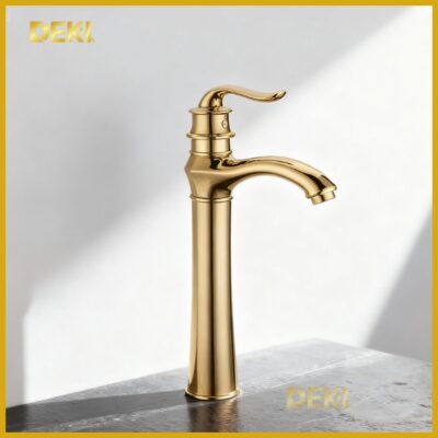 Vòi Rửa Lavabo Mạ Vàng V210