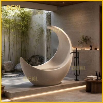 Bồn Tắm Bê Tông Mài BTX001T