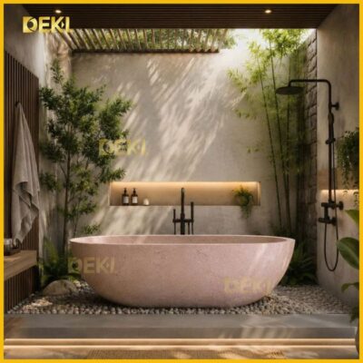 Bồn Tắm Bê Tông Mài BTX003