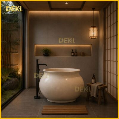 Bồn Tắm Bê Tông Mài BTX008