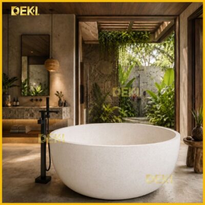 Bồn Tắm Bê Tông Mài BTX009T